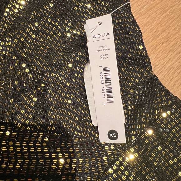 NWT! Gold Dress by Aqua - Picture 9 of 9